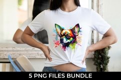 Rainbow Chihuahua Short Hair dog Watercolor Bundle Product Image 2