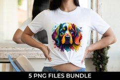 Rainbow Cocker Spaniel Dog Watercolor PNG Product Image 2
