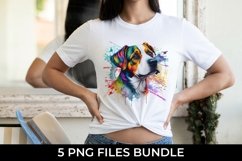 Rainbow Jack Russell Terrier Dog Watercolor PNG Product Image 2