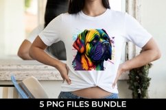 Rainbow Mastiff Dog Watercolor Bundle Sublimation Product Image 2