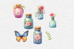 Summer Clipart, Bottles and Jars, PNG Product Image 2