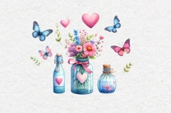 Summer Clipart, Bottles and Jars, PNG Product Image 2