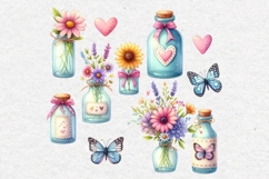 Summer Clipart, Bottles and Jars, PNG Product Image 2