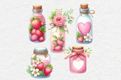 Summer Clipart, Bottles and Jars, PNG Product Image 2