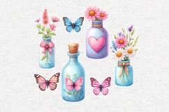 Summer Clipart, Bottles and Jars, PNG Product Image 2