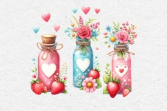 Summer Clipart, Bottles and Jars, PNG Product Image 2