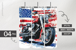 Patriotic Bike Digital Papers - Patriotic Texture Product Image 2