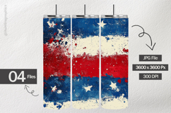 Patriotic Theme Digital Papers - Patriotic Texture Product Image 2