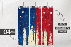 Patriotic Theme Digital Papers - Patriotic Texture Product Image 2