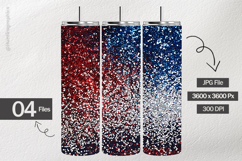 Patriotic Glitter Digital Papers - Patriotic Texture Product Image 2