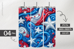 Patriotic Digital Papers - Patriotic Texture Product Image 2