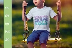 Second Grade Vibes SVG Cut File, Shirt SVG Product Image 1