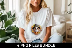 3D Halloween Beagle Dog T-shirt Sublimation PNG Product Image 2