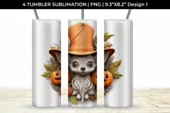 3D Halloween Chihuahua Dog Tumbler Wrap 20 oz Sublimation Product Image 2