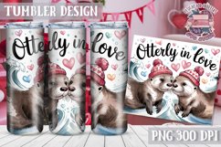 Sublimation Tumbler WRAP Love Design Quote Watercolor Animal Product Image 1