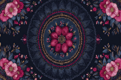 Dark Blue Mandala Background Product Image 1