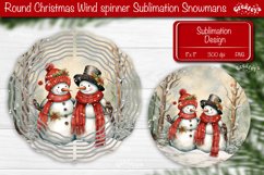 Christmas wind spinner Sublimation Retro Christmas Decor Product Image 1