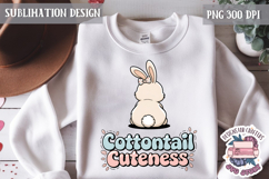 Cute Bunnies Spring Sublimation Design PNG Easter Hoop bunny Product Image 1