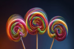 Multicolored Swirl Lollipops Background Product Image 1