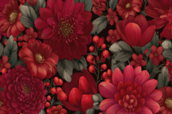 Pink Floral Pattern Background Wallpaper Product Image 1