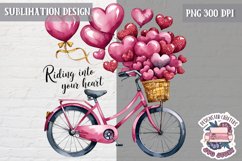 St Valentine’s Coquette Bow PNG Holidays Funny Watercolor Product Image 1
