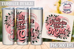 Mother&#039;s Day Tumbler WRAP Vintage Quote Flowers Sublimation Product Image 1