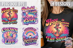 Bible Quote Clipart PNG Sublimation 4 Designs Product Image 1