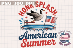 Retro Goose 4th of July PNG Sublimation - Independence Day Product Image 1