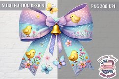 Easter Bow Coquette PNG Holidays Spring Cute Animals Peep Product Image 1