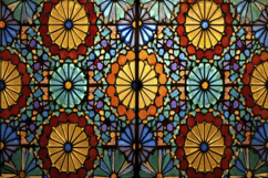 Traditional Stained Glass Background Wallpaper Product Image 1