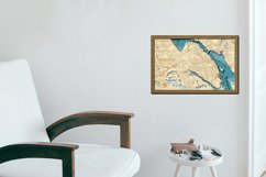 Halifax Bathymetry 3D laser cut map Product Image 4
