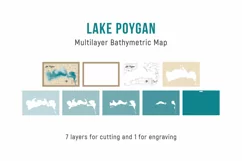 Lake Poygan Cutting Files. 3D Laser Cut Map, Wooden art Product Image 3