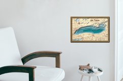 3D Laser Cut Map of Lake Ontario Map Product Image 4