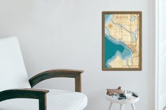 Seattle 3d Map - Wood Multilayer Laser Cut files Product Image 4