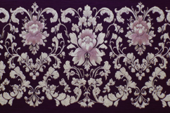 Damask Style Fabric Pattern Background Wallpaper Product Image 1