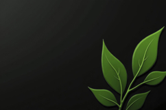 Green Leaves with Dark Background Wallpaper Product Image 1