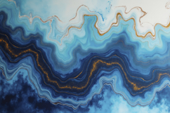 Swirling Blue and Gold Marble Texture Background Wallpaper Product Image 1