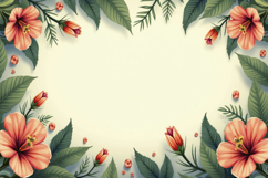Floral Border Background Wallpaper Product Image 1