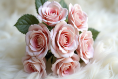 Bouquet of Pink Roses Background Wallpaper Product Image 1
