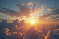 Sun Shining Intensely Background Wallpaper Product Image 1