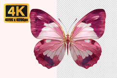 Beautiful Pink Butterfly Transparent PNG Product Image 1