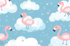 Flamingo Dreams Background Wallpaper Product Image 1