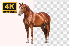 Dutch Warmblood Horse Transparent PNG Product Image 1