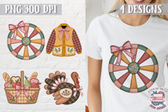 Fall Patchwork Clipart PNG Sublimation 4 Designs Product Image 1