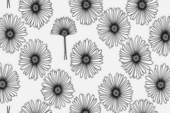 Black Daisy background Product Image 1