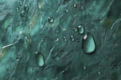 Waterdrops Green Background Wallpaper Product Image 1