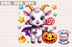 Cute Halloween Animal Autumn Sublimation design Fall KIds Product Image 1