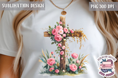 Easter Sublimation Quote Design PNG Religious Jesus Product Image 1