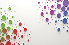 Colorful Circles with a White Background Wallpaper Product Image 1