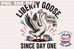 Retro Goose 4th of July PNG Sublimation - Independence Day Product Image 1